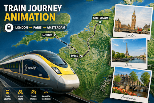 Train Journey Animation